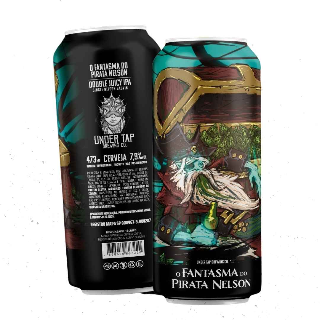 Cerveja Under Tap O Fantasma do Pirata Nelson (Double Juicy IPA) 473ml