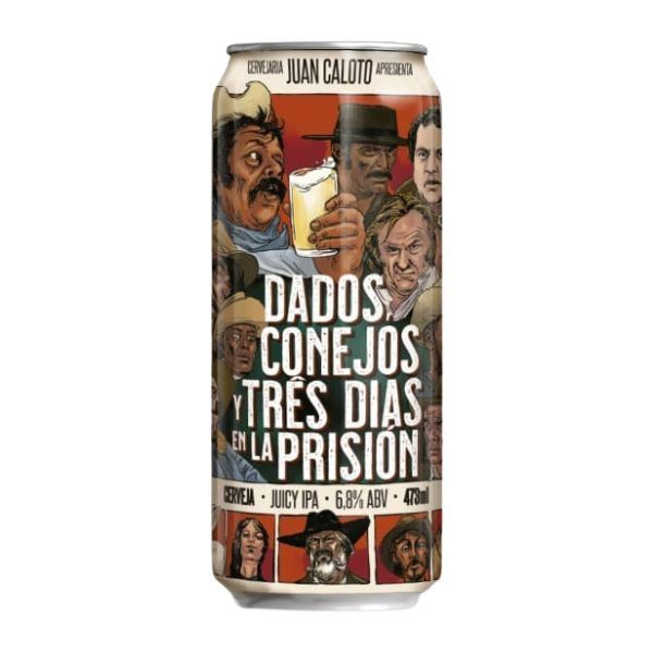 Cerveja Juan Caloto Dados, Conejos y Três dias en la prisión (Juicy IPA) 473ml