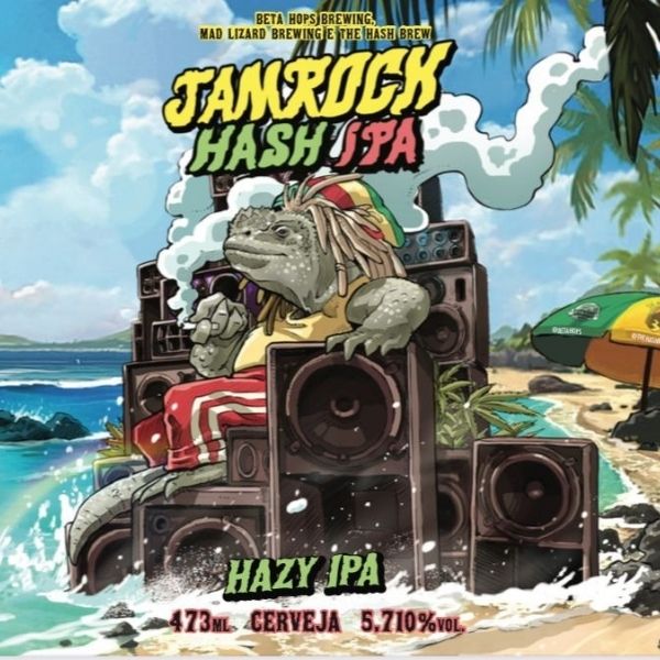 Cerveja Mad Lizard Jamrock Hash IPA (Hazy IPA) 473ml
