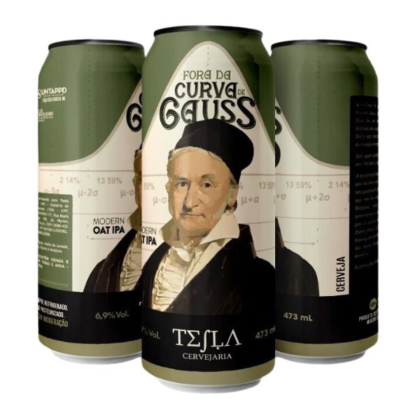 Cerveja TESLA Fora da Curva de Gauss (Oat IPA) 473ml