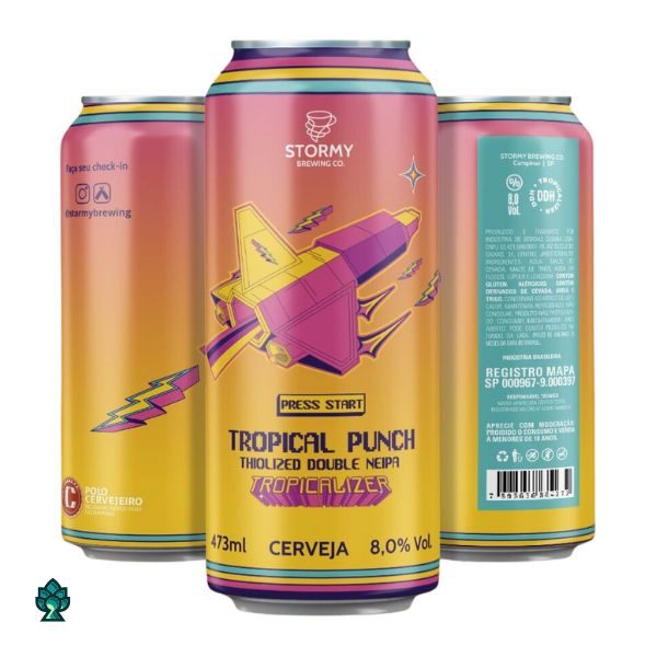 Cerveja Stormy Brewing Tropical Punch (Thiolized Double NE IPA) 473ml