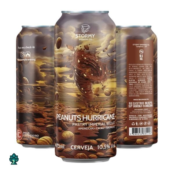 Cerveja Stormy Brewing Peanuts Hurricane (Pastry Imperial Stout) 473ml