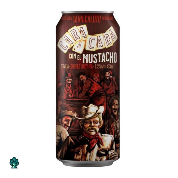 Cerveja Juan Caloto Cara a Cara con el Mustacho (Double Juicy IPA) 473ml