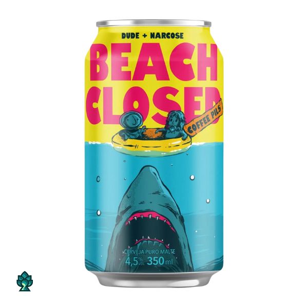 Cerveja Narcose e Dude Brewing Beach Closed (Coffee Pils) 350ml