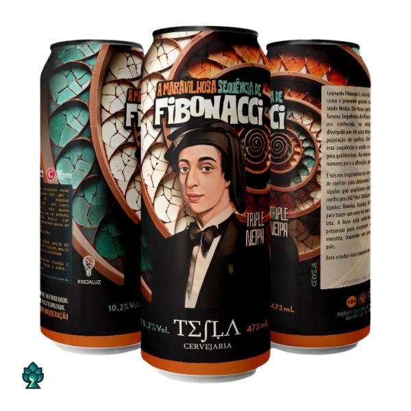Cerveja Tesla A Maravilhosa Sequência de Fibonacci (Triple NE IPA) 473ml
