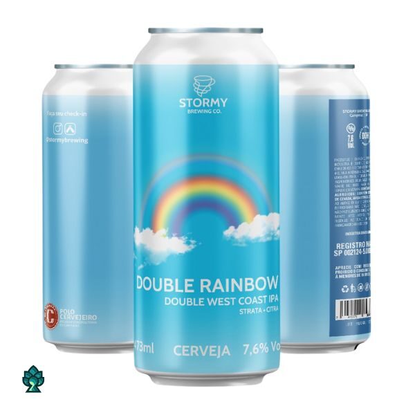 Cerveja Stormy Brewing Double Rainbow (Double West Coast IPA) 473ml