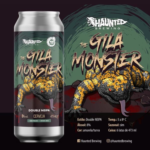 Cerveja Haunted e Mad Lizard Cilla Monster (Double NE IPA) 473ml