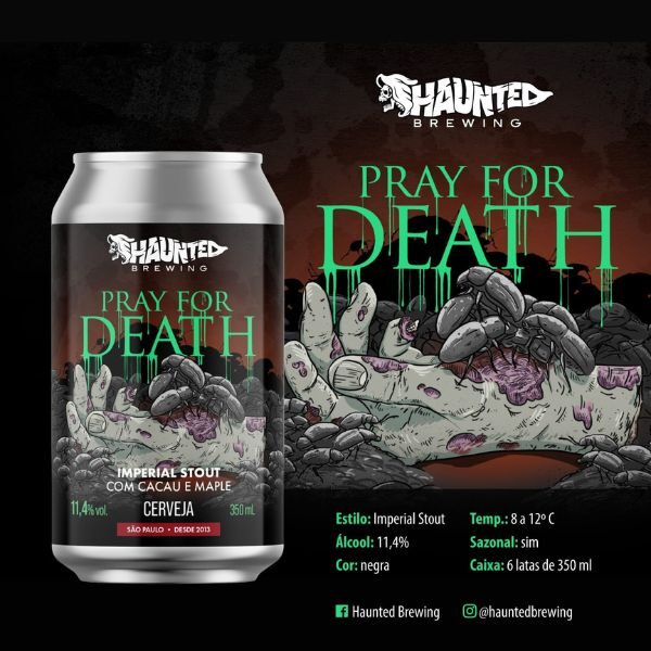 Cerveja Haunted Pray For Death (Imperial Stout) 350ml