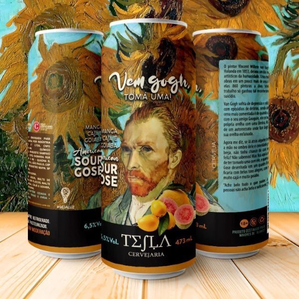 Cerveja Tesla Vem Gogh, Tomá uma! (American Sour Gose) 473ml