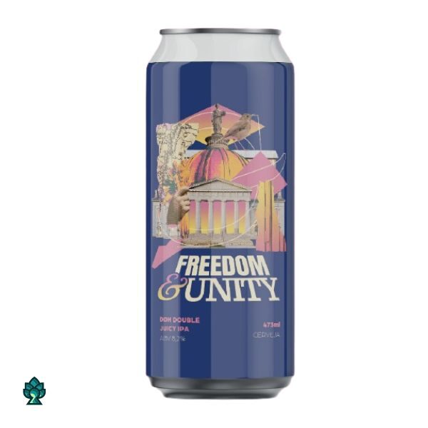 Cerveja Hop Mundi Freedom & Unity (Double Juicy IPA) 473ml