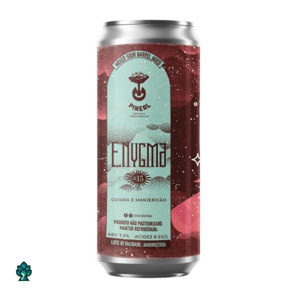 Cerveja Pineal E.Nygma #15 - Goiaba & Manjericão (Barrel Aged Sour) 473ml