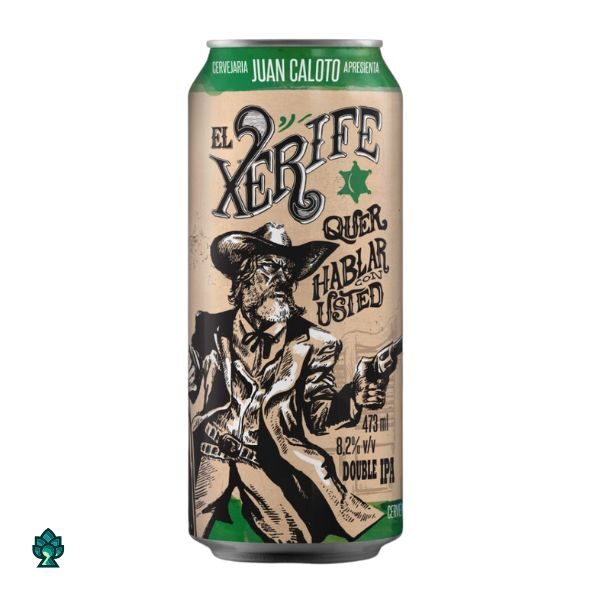 Cerveja Juan Caloto El Xerife quer hablar con usted (Double IPA) 473ml