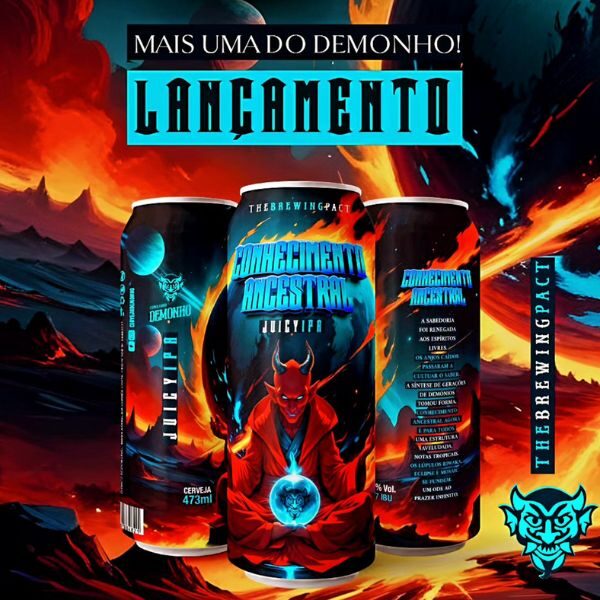 Cerveja Demonho Conhecimento Ancestral (Juicy IPA) 473ml