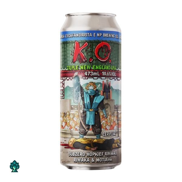 Cerveja Escafandrista e NP Brewing Co K.O. (Triple NE IPA) 473ml